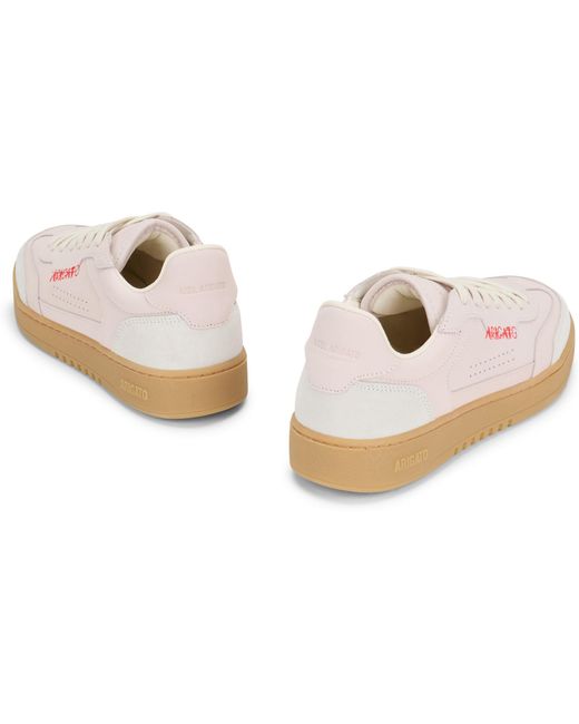 Axel Arigato Pink Sneakers Dice T-Toe Light-Dark Tan/Dark Leather Trainers