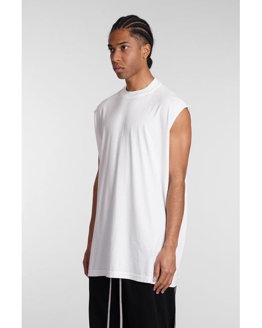 Rick Owens White Tarp T T-Shirt for men