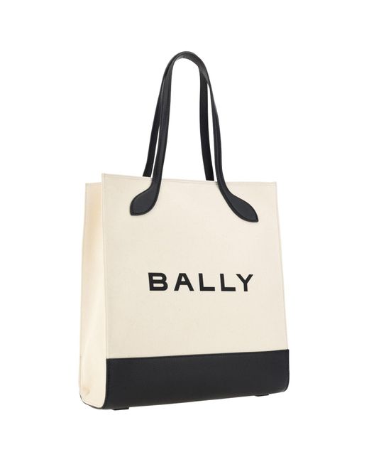 Bally Natural And Leather Tote Shoulder Bag