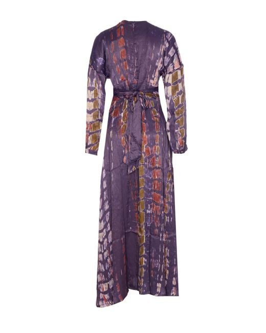 Yavi Purple Dresses Viscose
