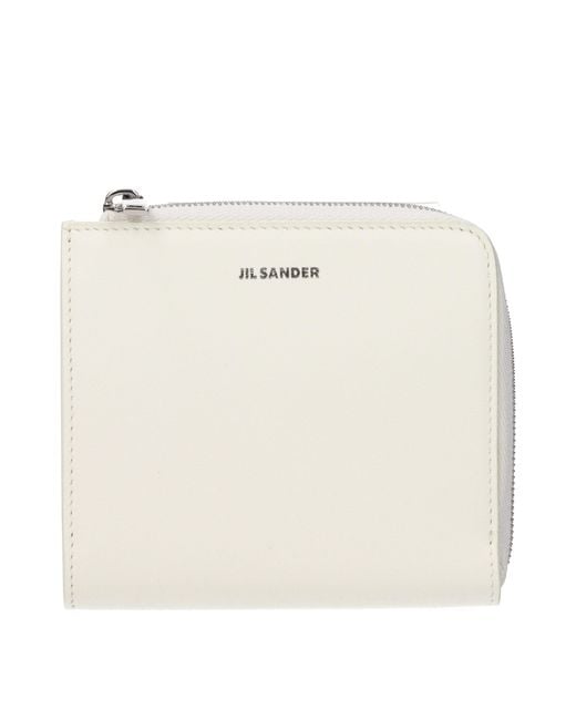 Jil Sander Green Leather Wallet