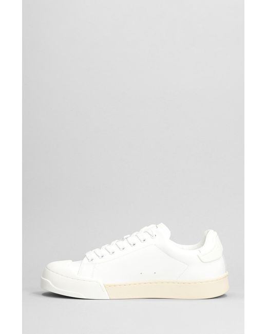 Marni Sneakers In White Leather
