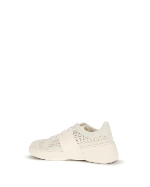 Roger Vivier White Sneakers Viv Skate Upper: Nylon Trainers