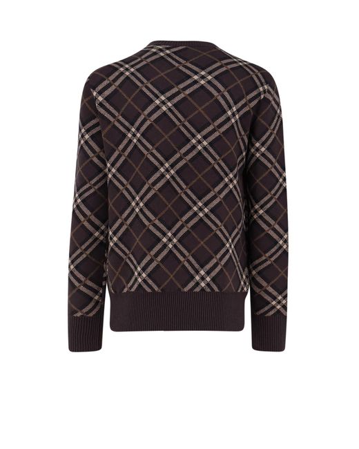 Burberry Black Gregory Wool And Cashmere Sweater for men