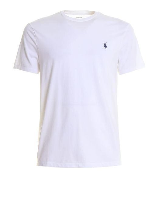 Polo Ralph Lauren T-shirt Girocollo Bianca 710680785003 in White for Men |  Lyst