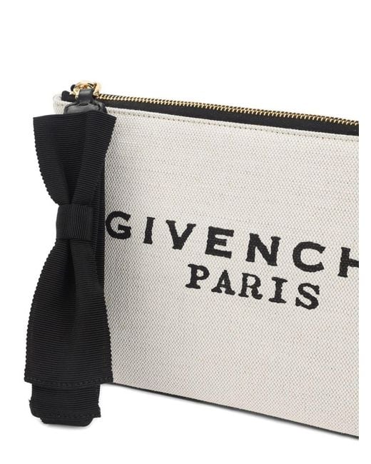 Givenchy White Lovo Cotton Pouch