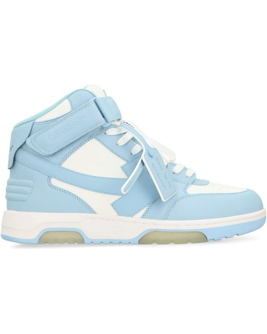 Off-White c/o Virgil Abloh Blue High-Top Sneakers Polyester Trainers for men