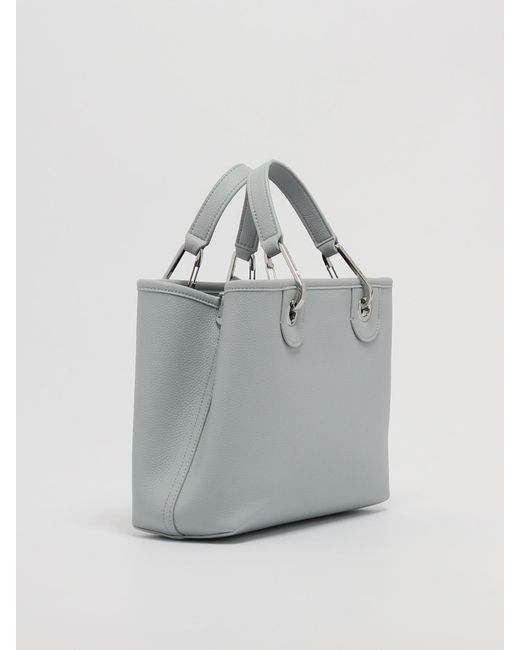 Emporio Armani Gray Pvc Shopping Bag