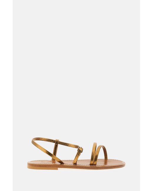 K. Jacques White Sandals Leather