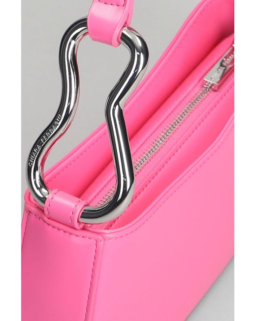 Chiara Ferragni Shoulder Bag In Rose-pink Faux Leather