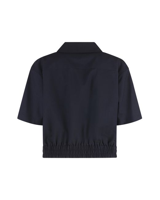 Bottega Veneta Blue Wool Shirt