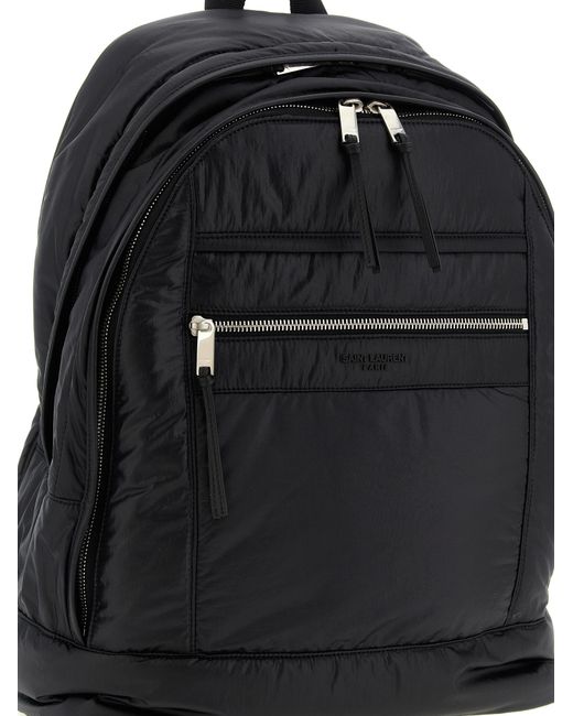 Saint Laurent Black 'City' Backpack for men