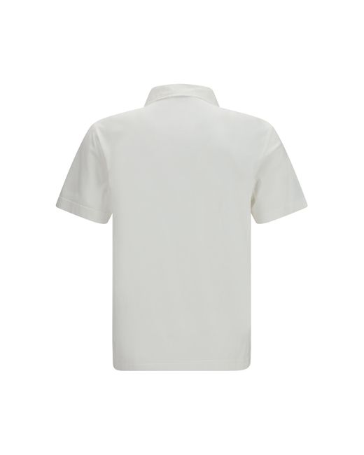 Burberry White Jwear Cotton Piqué Polo Shirt for men