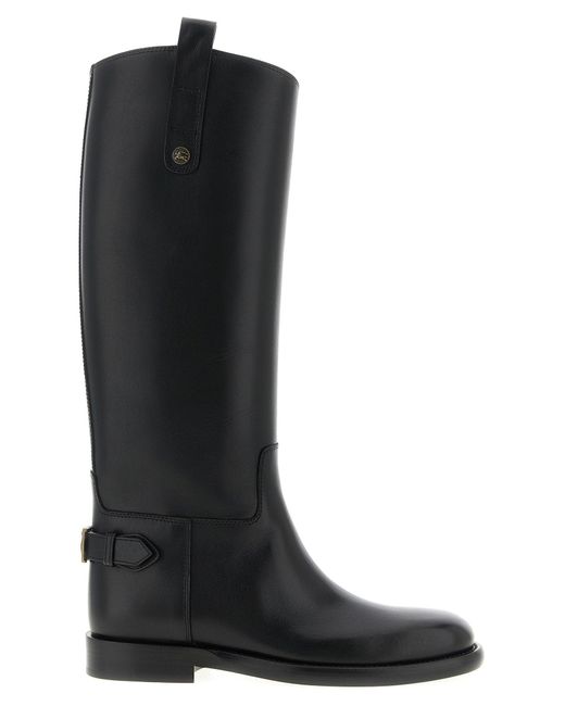 Burberry Black Cavalier Boot