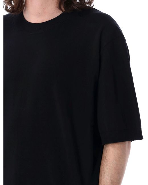 Studio Nicholson Black Sorono Short Sleeves Shirt for men