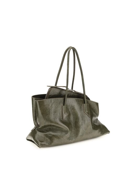 The Attico Green La Passeggiata Medium Shoulder Bag Calf Leather Bos Taurus