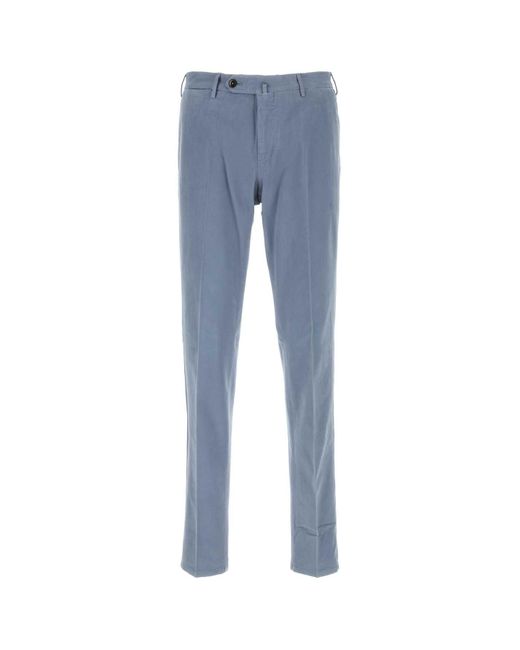 PT Torino Blue Light Stretch Modal Blend Pant for men