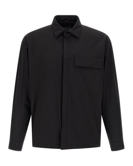 Herno Black Functional Overshirt for men