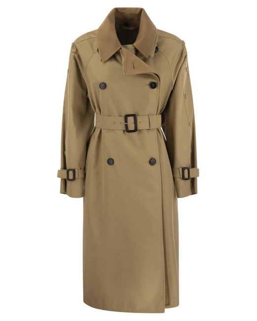 Weekend by Maxmara Natural Daphne - Drip-proof Cotton Trench Coat With Belt