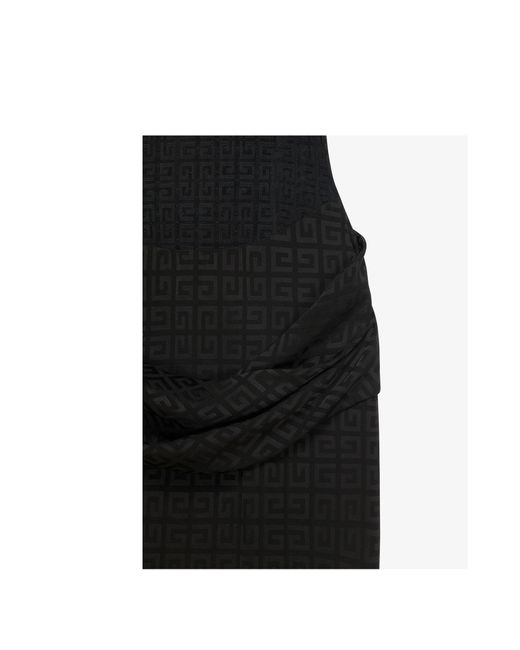 Givenchy Black Dress In 4g Jacquard