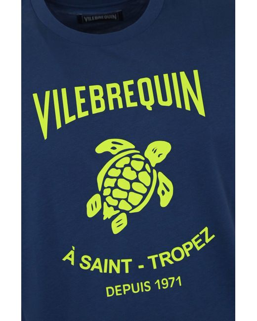 Vilebrequin Blue A Saint Tropez T-Shirt for men