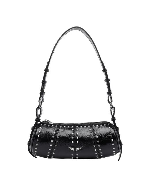 Zadig & Voltaire Black Le Roudoudou Studs Shoulder Bag
