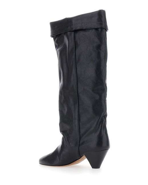 Isabel Marant Black Boots Elita-Gz Leather