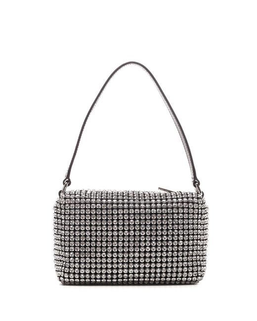 Alexander Wang Metallic Rhinestone Heiress Medium Pouch
