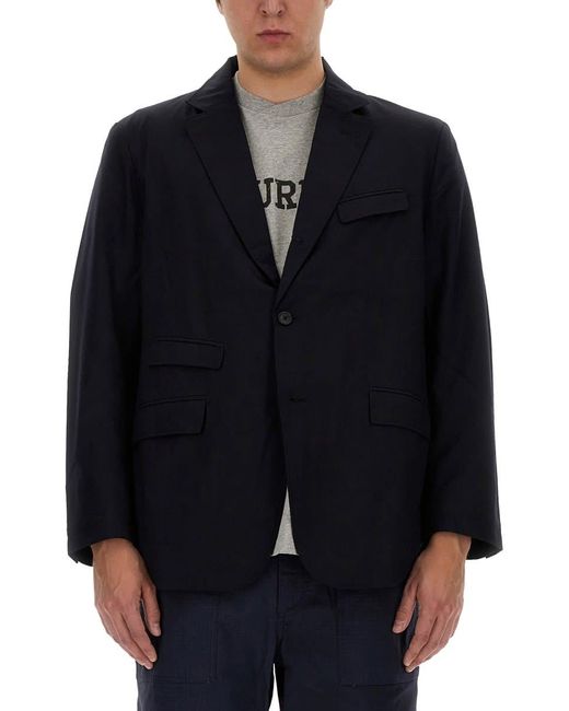 Engineered Garments Black Single-Breasted Jacket for men