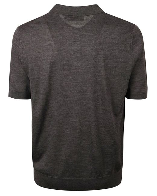 DSquared² Black Knit Polo Shirt for men