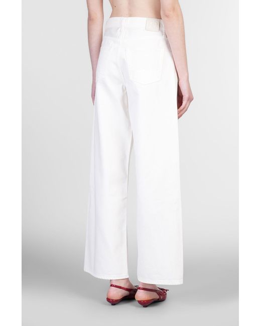 Anine Bing White Manon Jeans