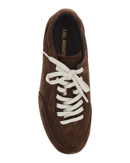 Axel Arigato Brown Low Top Sneakers Daze Suede Trainers for men