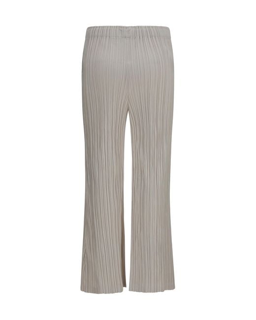 GONGDID DESIGN Gray Corduroy Palazzo Pants Polyester