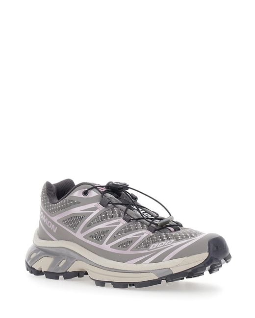 Salomon Gray Running Shoes Xt 6 Steal Street Trainers