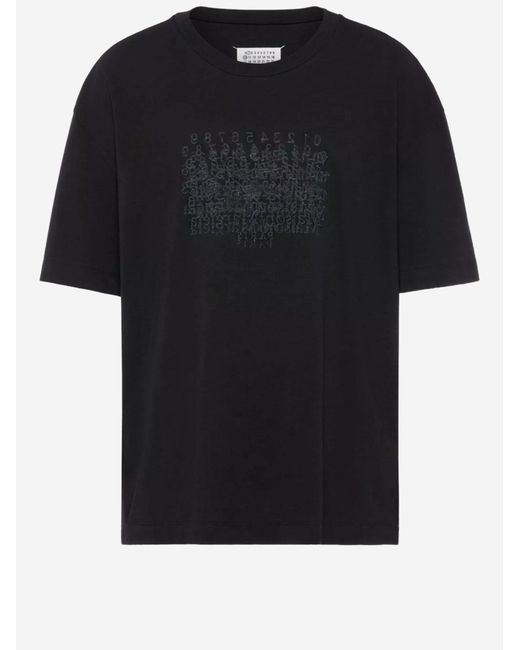 Maison Margiela Blue Cotton T-Shirt T-Shirts for men