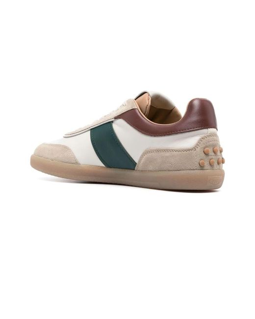 Tod's Natural Tabs Suede Sneakers for men