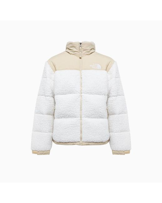 The North Face High Pile Nuptse Puffer Jacket in White for Men | Lyst