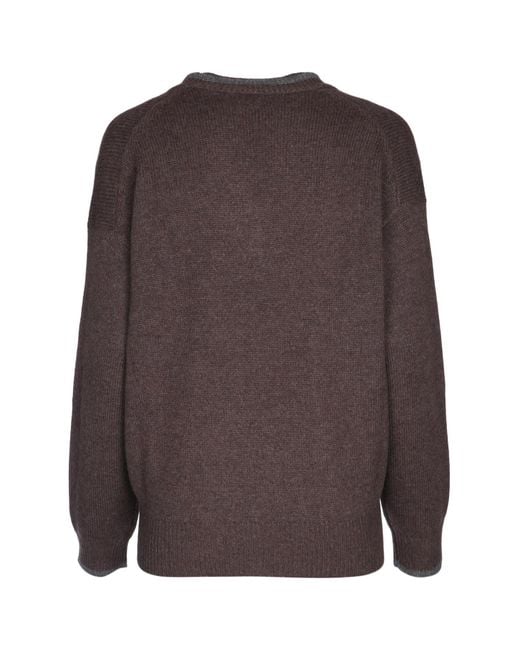 Brunello Cucinelli Brown Scollo V