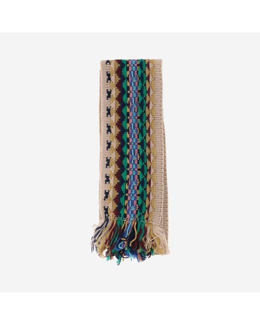 Dries Van Noten Green Scarf Wool
