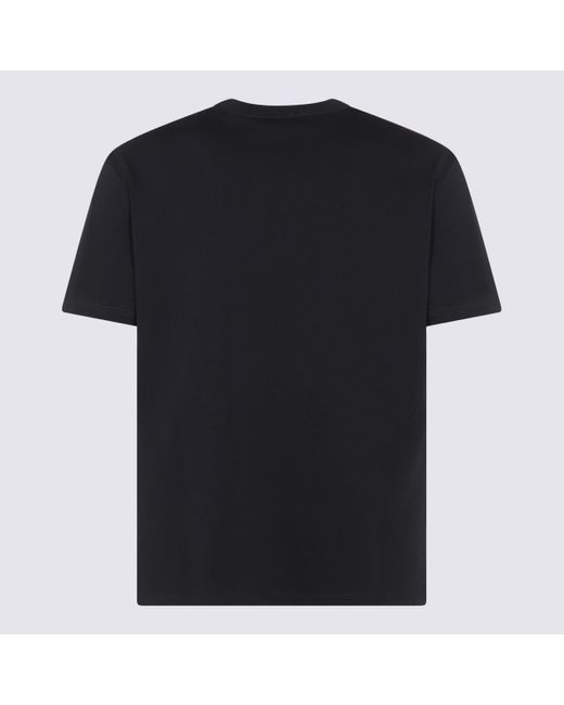 A.P.C. Black Dark Cotton T-Shirt for men