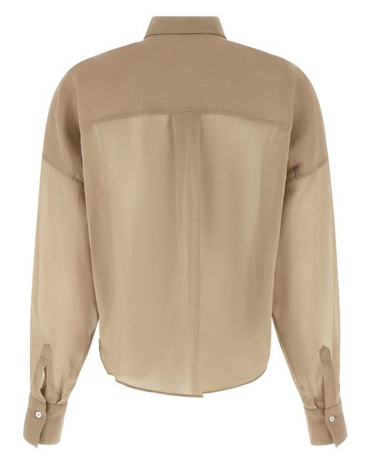 Brunello Cucinelli Natural Cotton Blouse