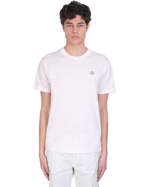 T-shirt In Cotton in Rose-Pink (Pink 