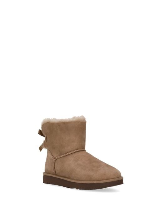 Ugg Brown Mini Bailey Bow Ii Boots