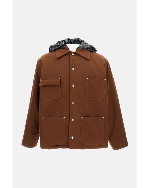 Plan C Brown Jackets Ny Co for men