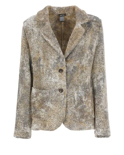 Avant Toi Multicolor Wool And Cashmere Blazer