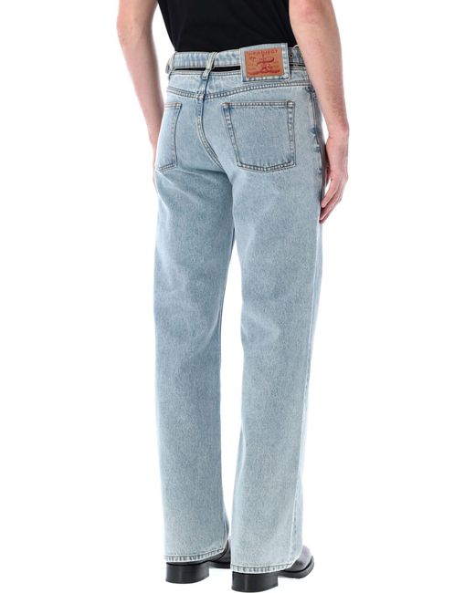 Y. Project Blue Y Belt Jeans for men