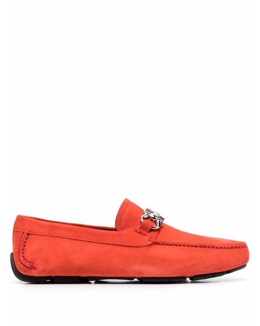 Ferragamo Red Parigi Eco Driver Shoes for men