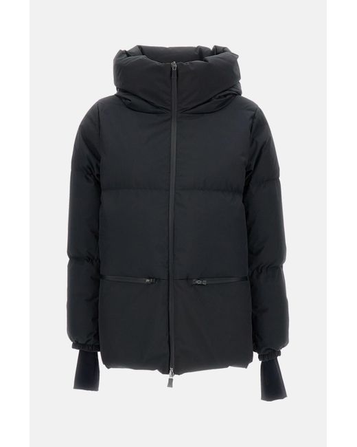 Herno Black 2 Layers Rain Jacket
