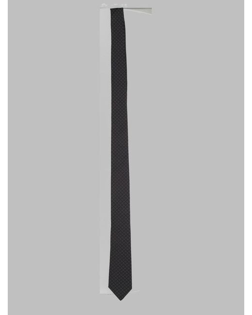 Lardini Gray Classic Silk Tie Ties & Bow for men