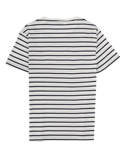 Polo Ralph Lauren Gray Striped Logo T-Shirt for men